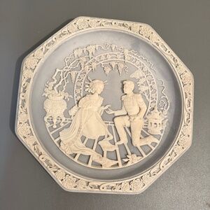 Vintage 1990's "Madama Butterfly" Plate by Incolay Studios